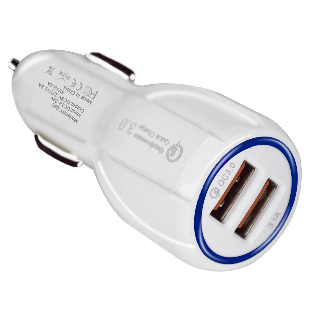 Автомобильное зарядное устройство Quick Charge 3 0 QC адаптер для быстрой зарядки с