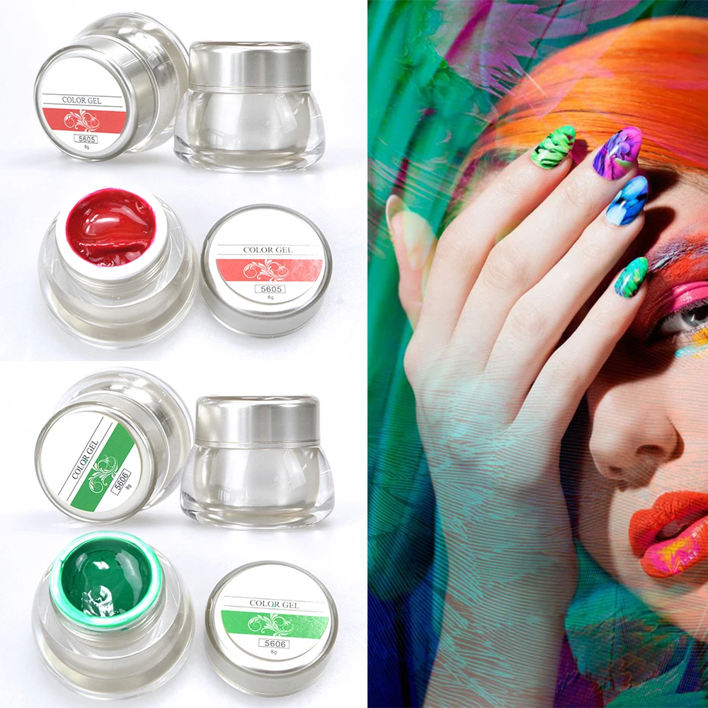 Совершенно новый самодельный дизайн ногтей Цвет s 3D искусство фотография гель