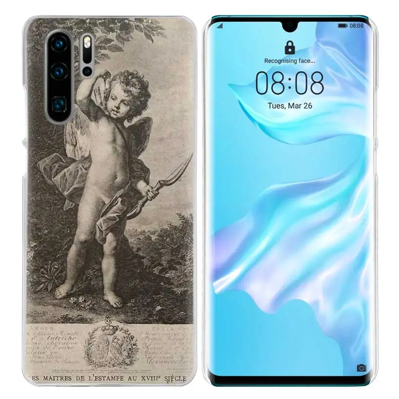 03 Художественный чехол Angel Cupid для huawei P20 P30 P Smart Nova 4 3i P10 P9 P8 mate 10 20 lite Pro Mini, жесткий чехол для телефона из поликарбоната - Цвет: 03