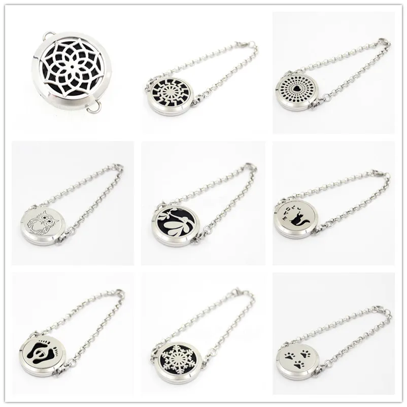 10 шт./лот 2016 новая мода 30 мм принт Сова кошка цветок круглый нержавеющая сталь