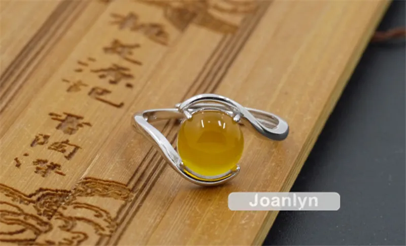 Joanlyn кольцо для 8 мм круглые Кабошоны с покрытием из белого золота 925 Регулируемое наружное кольцо из кольцо свободная JZ343