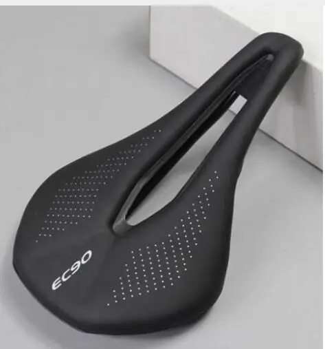 black EC90 PU дышащая мягкая подушка для сиденья, Велосипедное Сиденье, горная дорога, велосипедное седло, Гоночное седло - Цвет: black