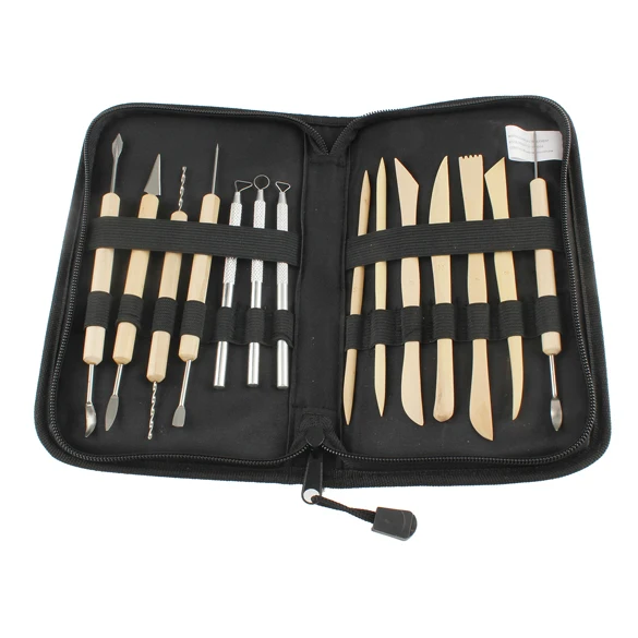 Набор из 14 деревянных металлических глиняных скульптур ручной работы