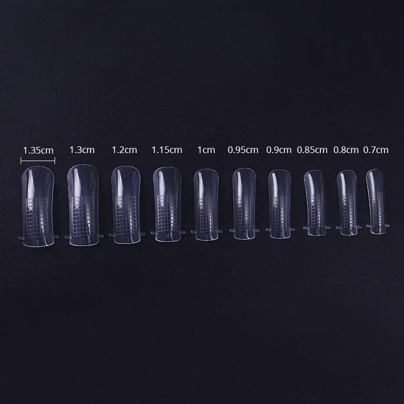 20pcs Transparent Nail Gel Polish Quick Building Mold Tips Dual Forms Finger Extension Art UV Builder Tool | Красота и здоровье