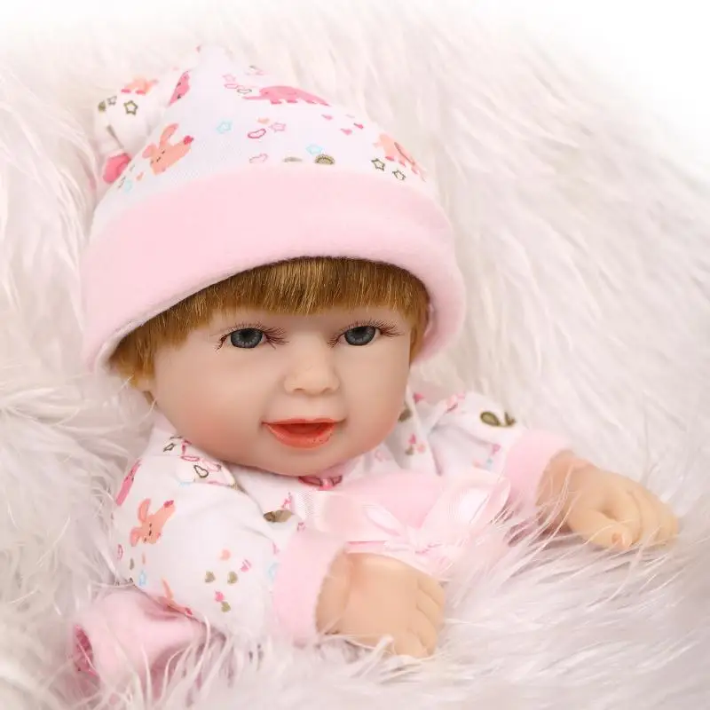 26 см мини кукла Bebe twins Reborn мягкая силиконовая виниловая для мальчиков Boneca детские