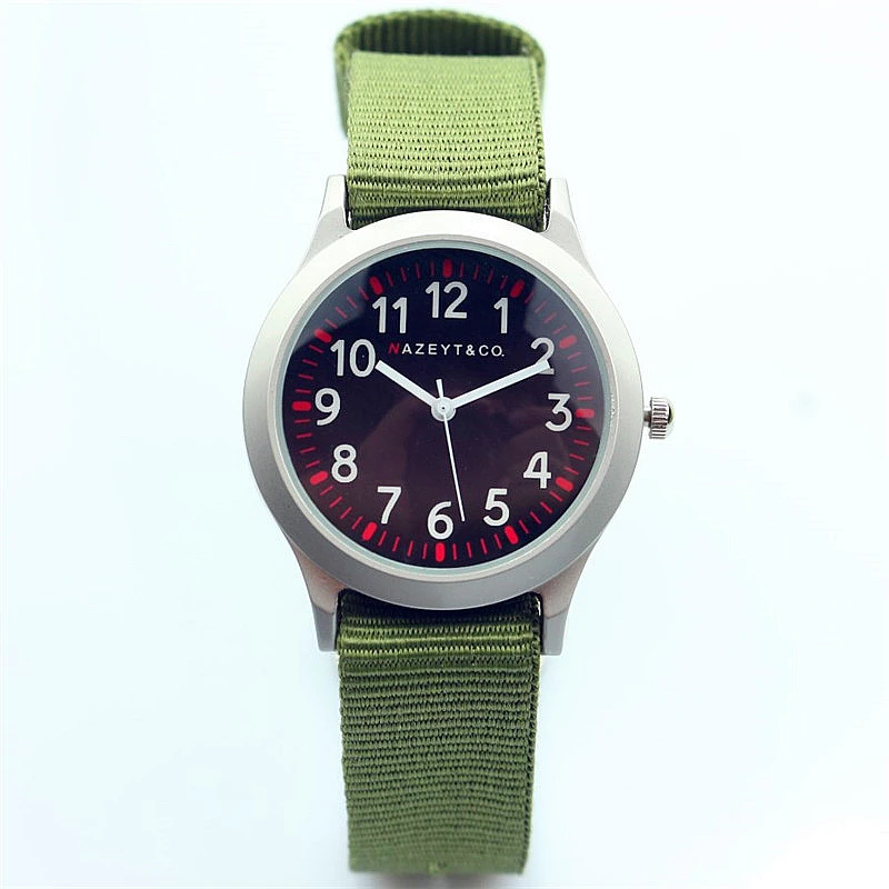 Новые модные детские армейские часы для мальчиков и девочек белые руки черное