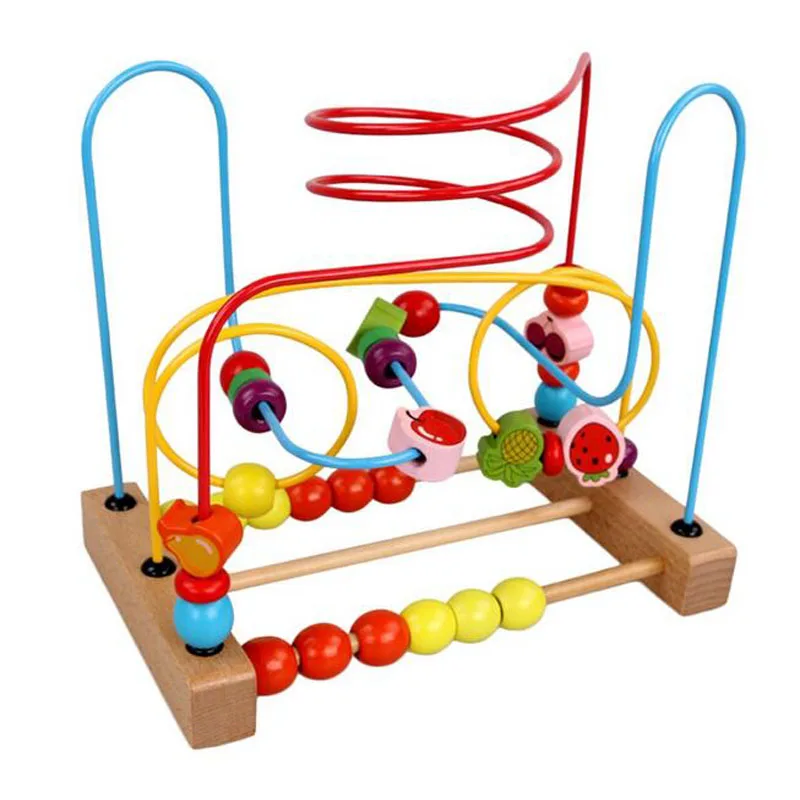 

Kaylee & Ryan Circle Bead Maze Wooden Toys for Kids Wood Educational Block Toy