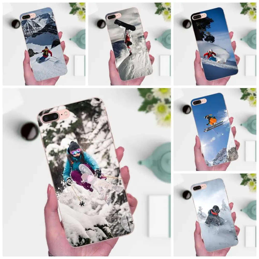 Мягкий для Huawei Honor 4C 5A 5C 5X 6 6C 6A 6X 7 7X 8 9 V8 V10 Y3II Y5II Y6II G8 P7 Play Lite Snow Or Die лыжный сноуборд |