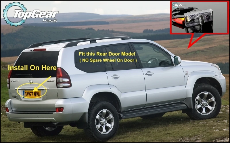 Автомобильная камера для TOYOTA Land Cruiser LC 120 LC120 Prado 2002 ~ 2009 высококачественная заднего