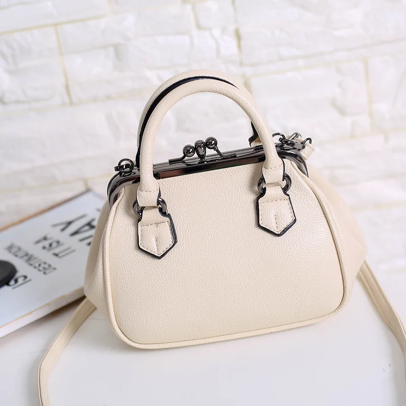 KYYSLO Pu Leather Women's Bag Handbag Korean Version Of Casual Fashion Women Shoulder Messenger Bag High Capacity Handbag - Цвет: Синий