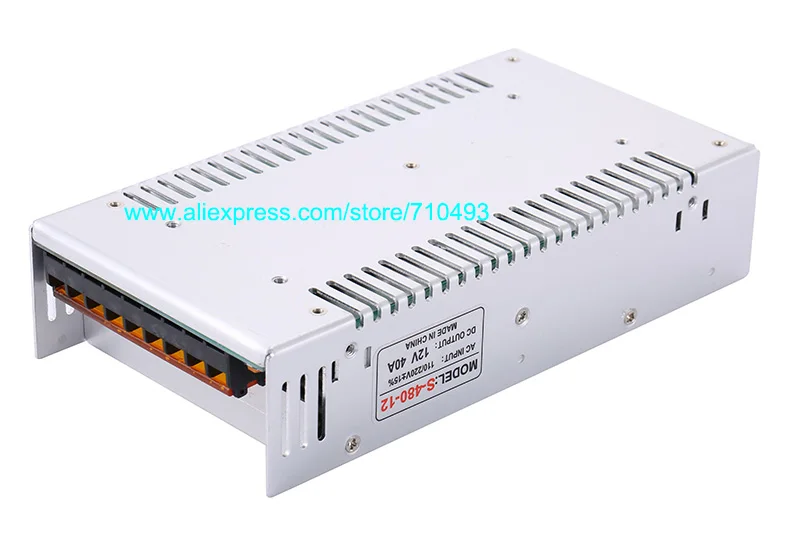 Импульсный источник питания с одним выходом 12 В 40 А 480 Вт трансформатор 220 в перем.