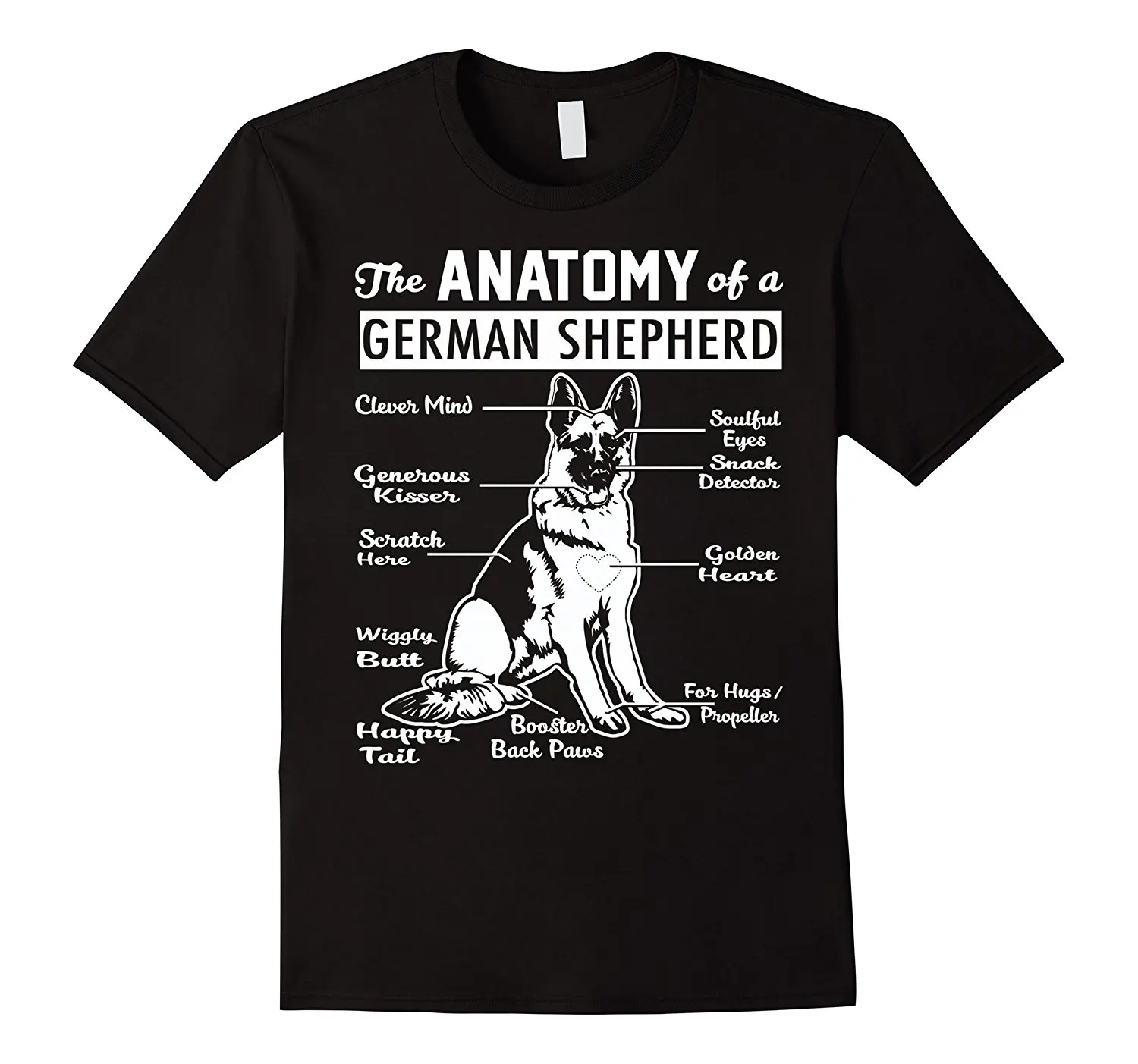 

Men 2019 Summer Round Neck Men'S T Shirt T Shirt Summer Famous Clothing The Anatomy of A German Shepherd Shirtcrazy T Shirts