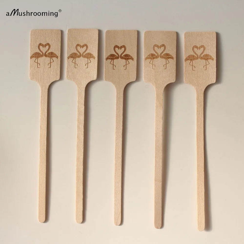 Напиток в виде фламинго палочки с мордочкой топпер для капкейка тропический