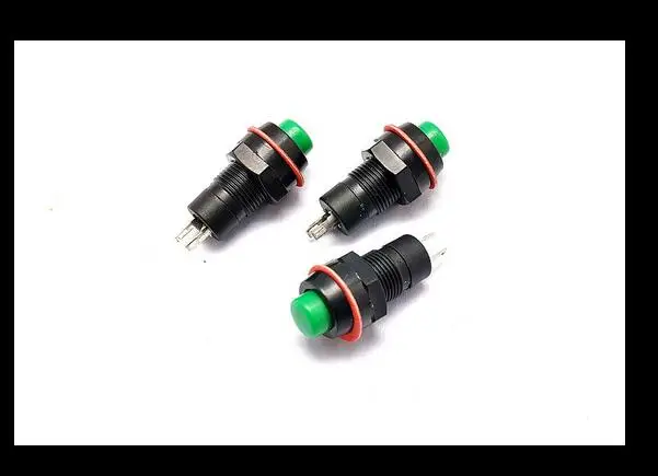 10 шт зеленый самоблокирующийся кнопочный переключатель ВКЛ./ВЫКЛ. DS 211 мм|on-off