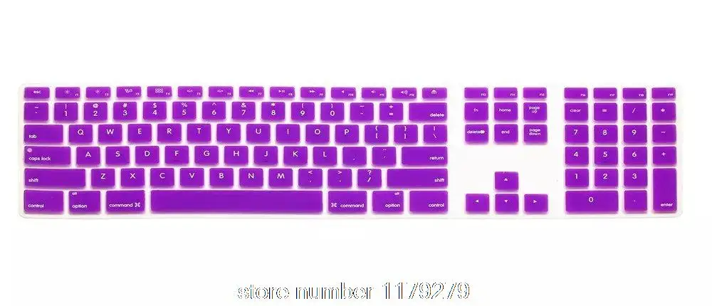 Для Apple Imac G6 Desktop Проводная клавиатура для ПК Us Version с номером Zone Long Keyboard Cover Film Skin