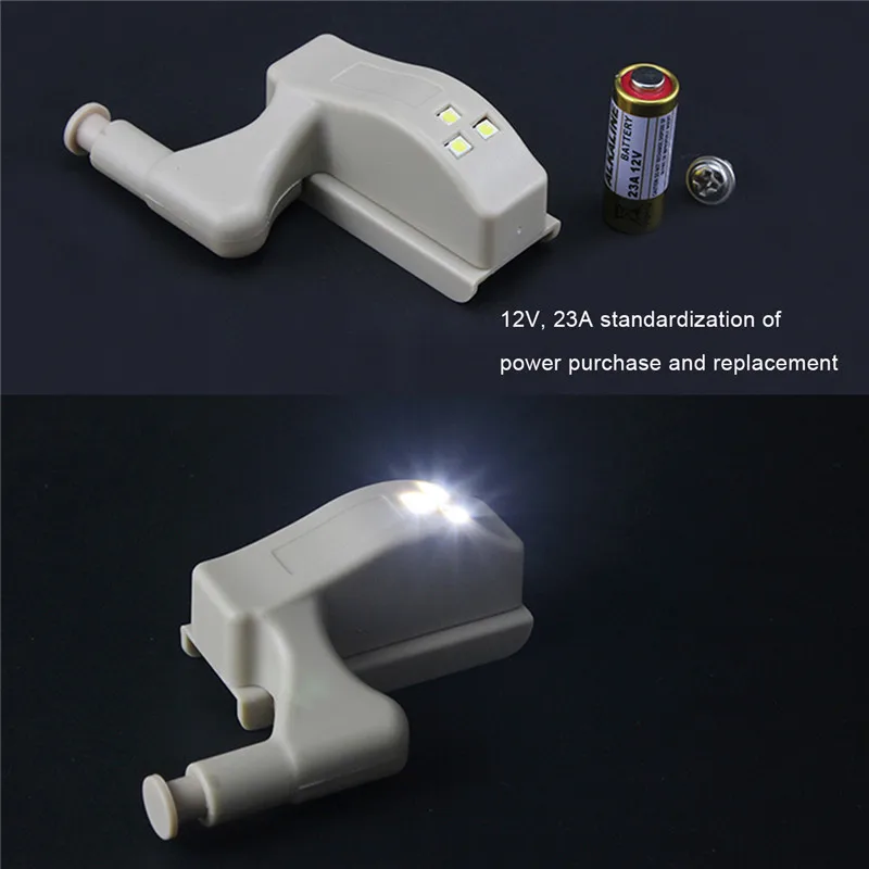 1PC Furniture Cupboard Cabinet Wardrobe Hinge Led Lamp Night Light Door Open Auto ON LED Bulb Energy Saving led bulb light | Освещение