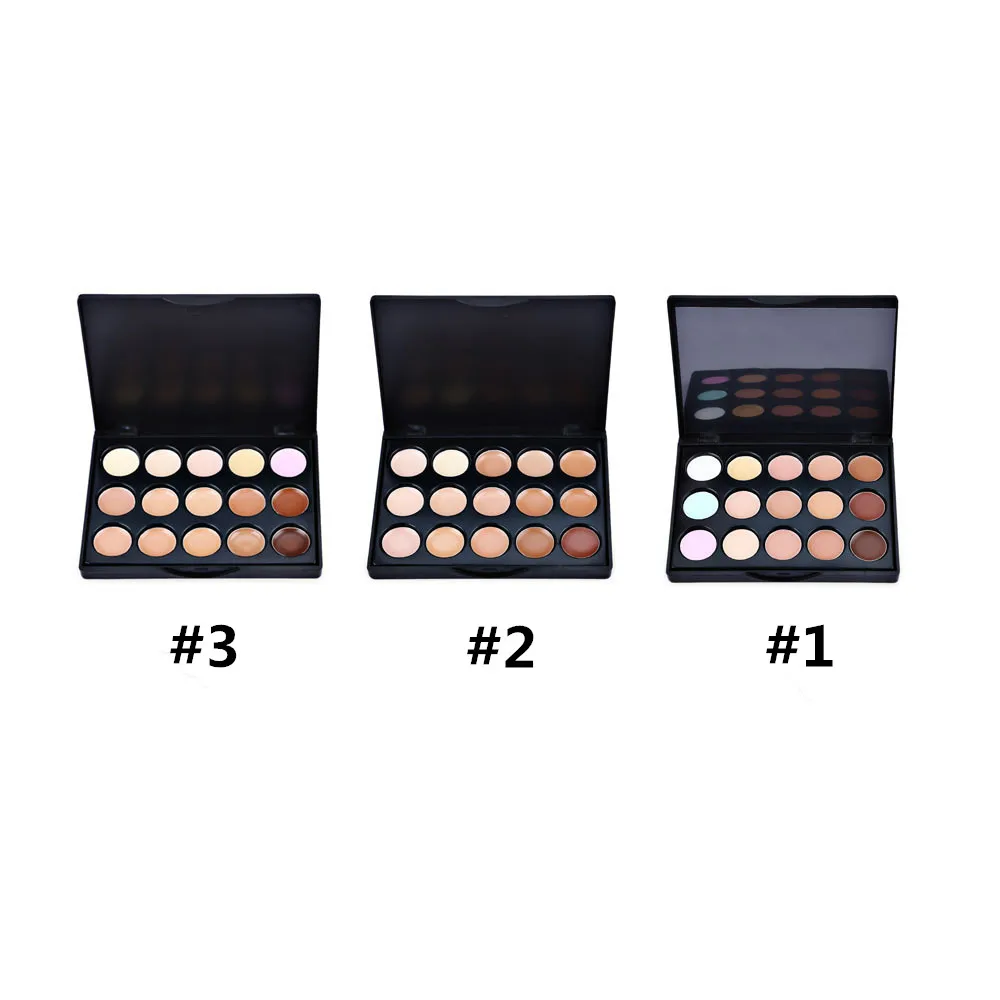 Popfeel Mini 15 Colors Makeup Concealer Palette Matte Face Contour Foundation Cream Cosmetic Base Make Up | Красота и здоровье