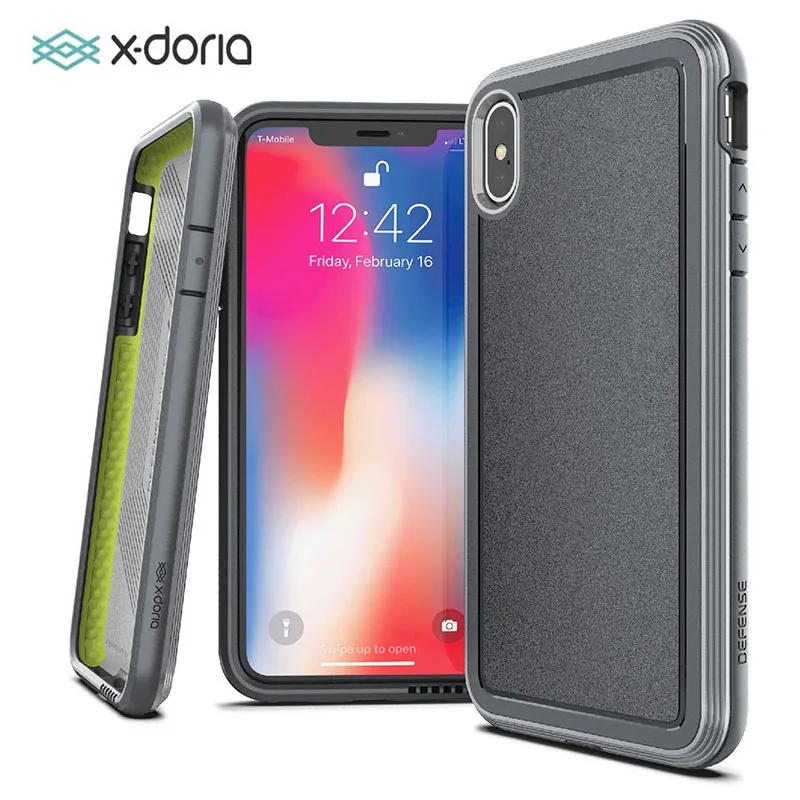 X Doria защита Ультра чехол для iPhone XR XS Max военный класс падение протестированный