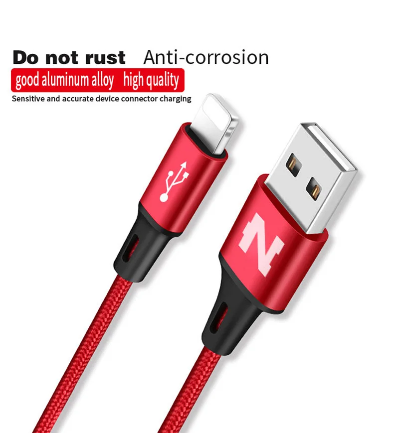 NOHON 3 в 1 8Pin type C Micro нейлоновый USB кабель для iPhone 8X7 6 6S Plus iOS 10 9 8 samsung Nokia USB кабели для быстрой зарядки шнур