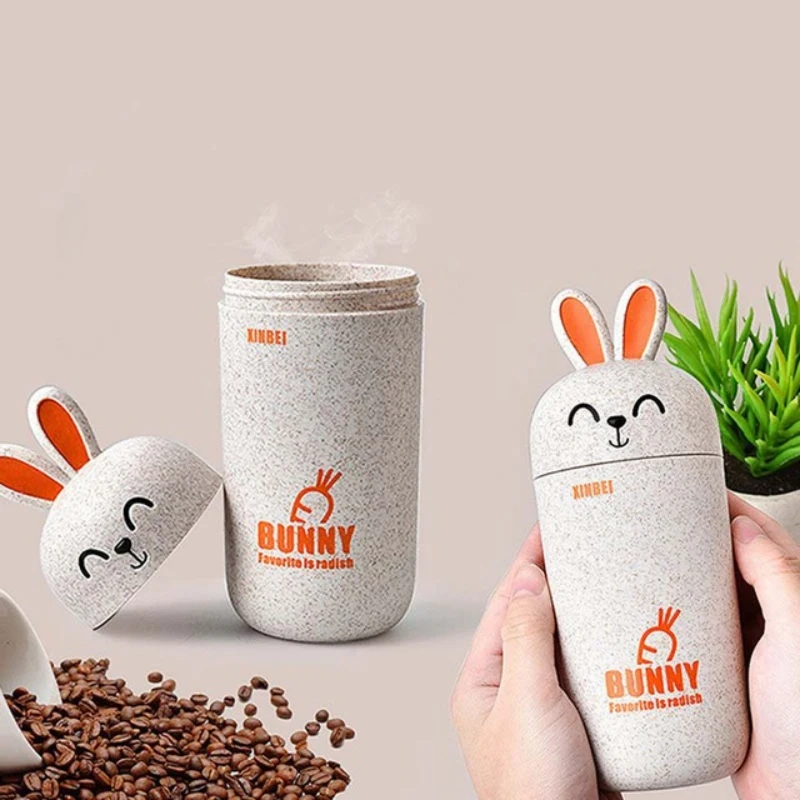 Моя детская бутылка для воды мультфильм кролик посуда для напитков Чай Кофе Молоко сладкие животные печати ребенок день рождения милые подарки