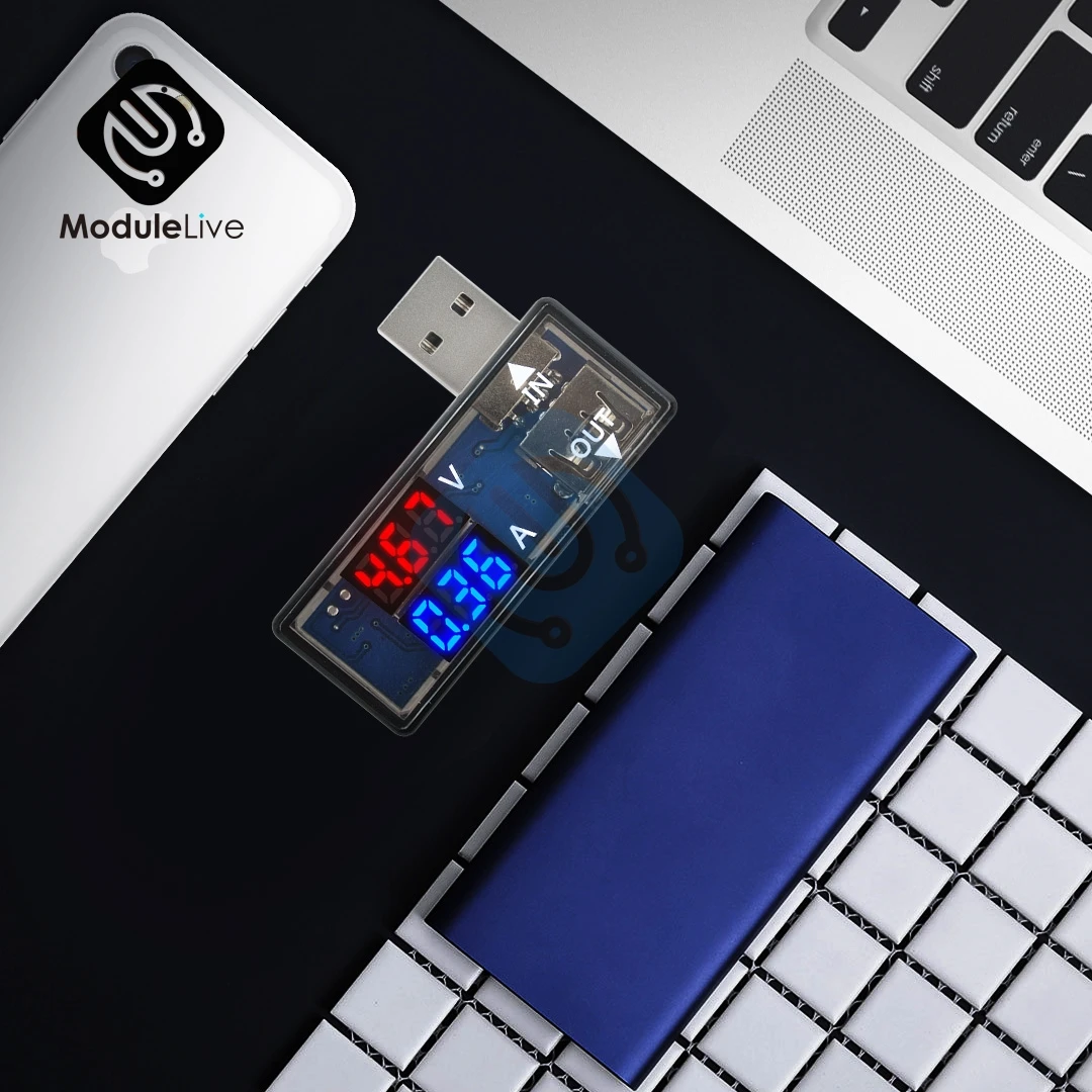 2-в-1 мини 5В USB ток Напряжение метр тестер Амперметр Вольтметр детектор цифровой Дисплей Мобильный телефон Power Bank Зарядное устройство Доктор