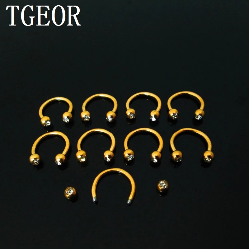 1 пара круглые штанги из хирургической нержавеющей стали 2 х8х3 мм|horseshoe piercing|barbell