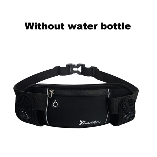 no bottle Поясные Сумки для бега, 2 бутылки для воды, для походов, фитнеса, мужчин и женщин, для спортзала, легкие поясные сумки, женские спортивные поясные сумки - Цвет: no bottle