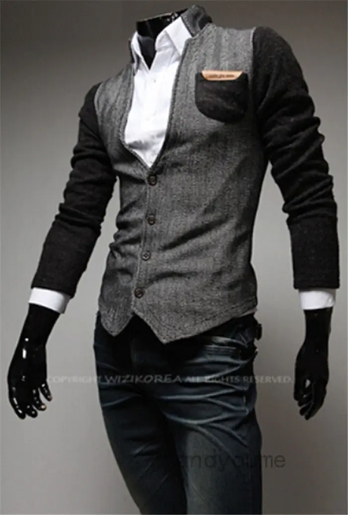 Бесплатная доставка модный мужской облегающий стильный повседневный костюм на