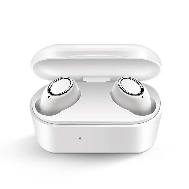 Белый 3D стерео Bluetooth V5.0 наушники-вкладыши TWS с Беспроводной вкладыши зарядный чехол для Vertex Impress Lotus удачи Lux Mars Max луна - Цвет: Белый