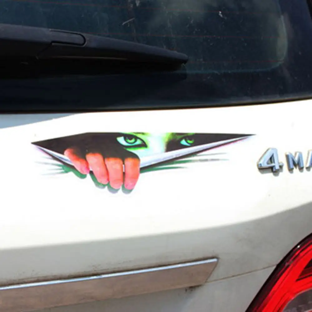 Новинка забавная Автомобильная наклейка 3D глаза глазки автомобильные капоты