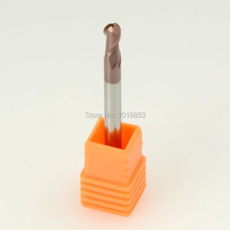 5pcs SLONS S300-R2x4x50L HRC55 milling cutter tungsten solid carbide BALL NOSE end mill for steel or copper | Инструменты