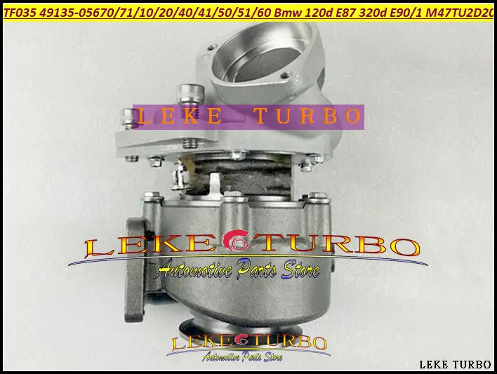 Фото Турбокомпрессор ww Turbo TF035HL-6B 49135-05671 49135-05670 11654716166 для BMW 120D E87 320D E90 E91 03- M47T M47TU2D20 2.0L 163 л.с. №1