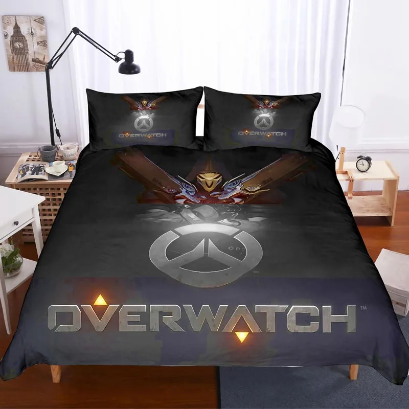 8 Overwatch 3D комплект постельного белья Детская комната Декор пододеяльники наволочки Overwatch OW Утешитель комплекты постельного белья постельное белье - Цвет: 8