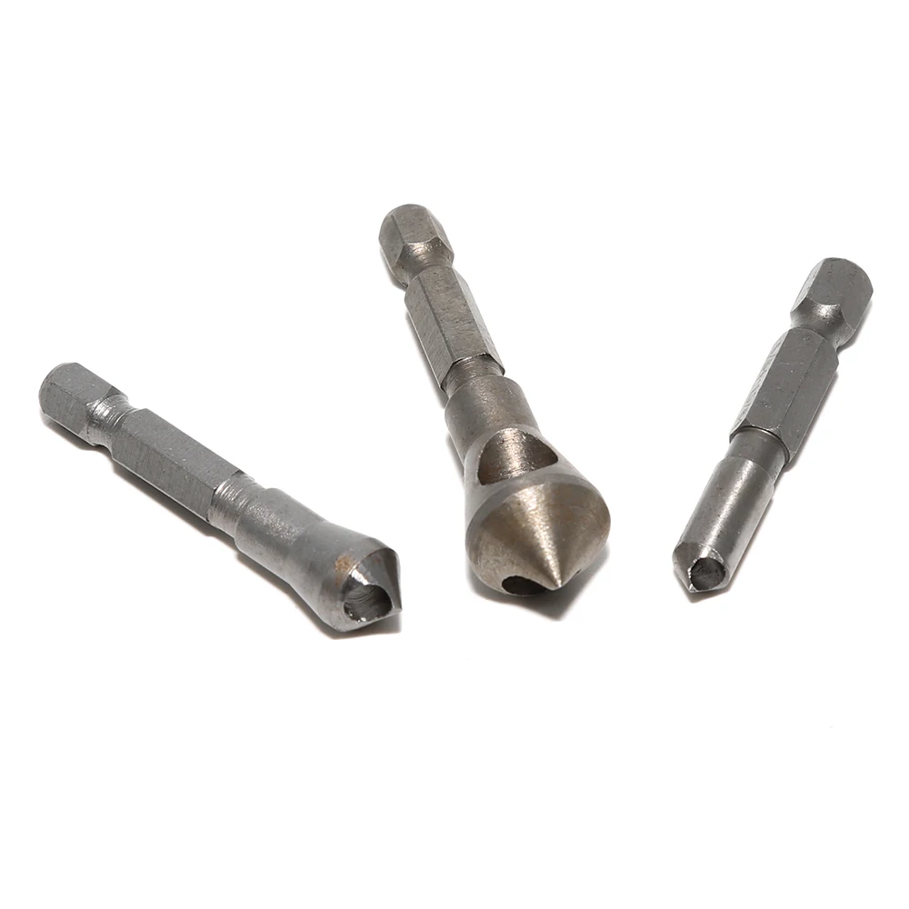 3pcs Countersink Bit Set Hex Hand Tools For Cutting Plastic Metal Wood | Инструменты