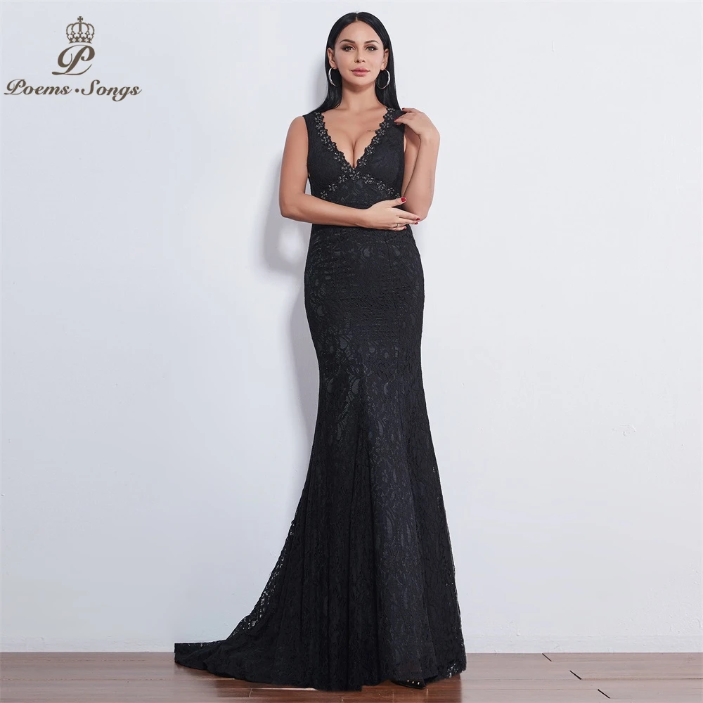 Женское вечернее платье Poems Songs Длинное Элегантное с открытой спиной для