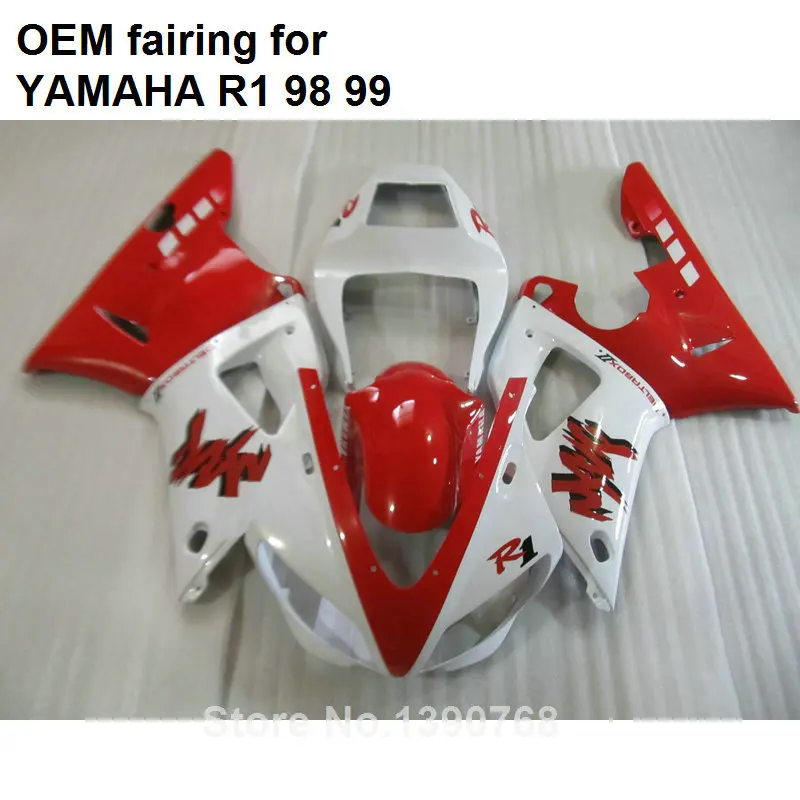 Набор для литья под давлением MOTOMARTS YAMAHA YZF R1 1998 1999 белый красный обтекатель YZFR1 98 99