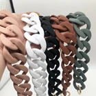 Высокое качество Женские сумки из натуральной кожи вспомогательная Цепь Акриловые съемные Смола Синий Роскошный чехол-книжка с ремешком, женская сумка через плечо, слатч, для ношения через плечо цепь