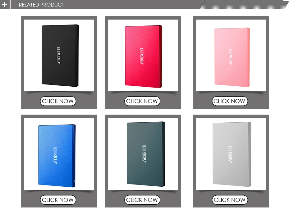 KESU внешний жесткий диск с логотипом на заказ HDD USB2.0 60g 160g 250g 320g 500g 1 TB 2 ТБ HDD для ПК Mac Tablet tv