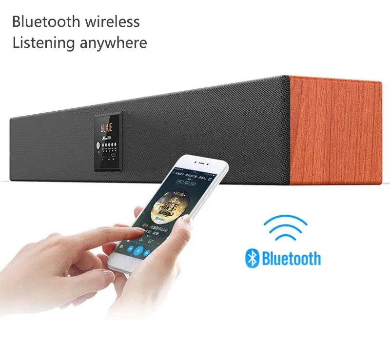 600K Деревянная звуковая панель Bluetooth 5.1 3D HIFI surround звук домашнего кинотеатра для ТВ с микрофоном WS9 беспроводной сабвуфер на 8 дюймов.