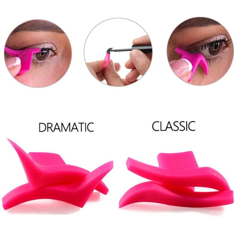 1 пара шаблоны для подводки глаз трафаретные модели профессиональный макияж