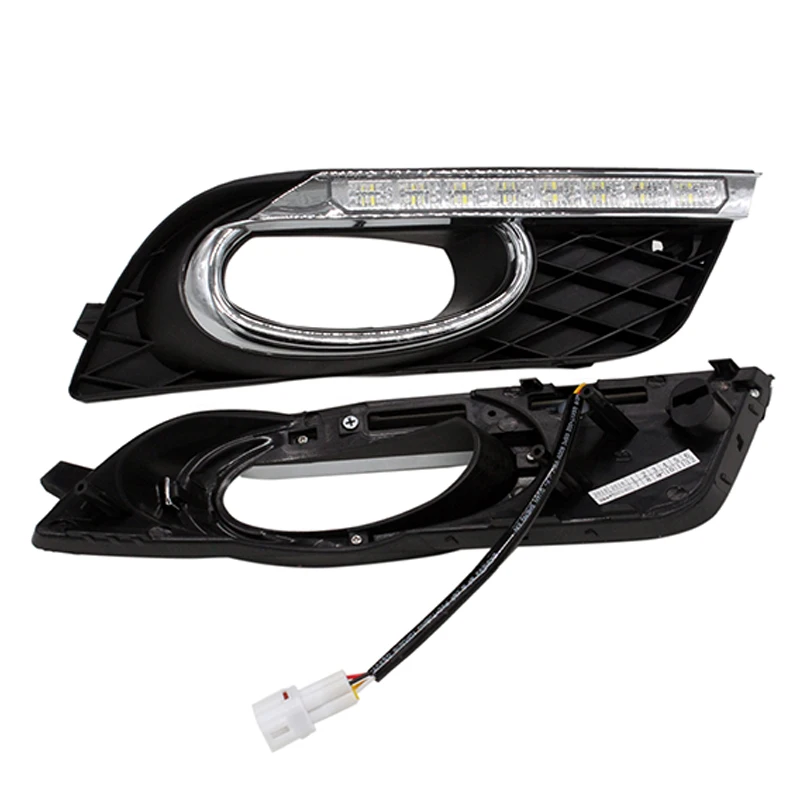 SUNKIA DRL светодиодные дневные ходовые огни светильник для Honda Civic 2011 2015 с желтым Цвет
