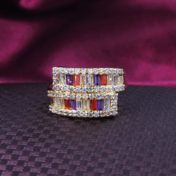 Яркие цвета CZ кольца Свадебные аксессуары ALW1766 ювелирные изделия wokshops поставки |