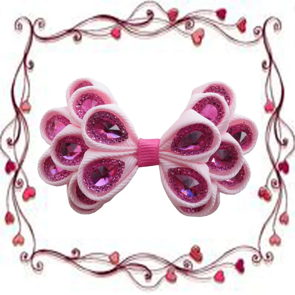 8 шт. Ручная настройка аксессуары для волос высокие корсажные ленты зубы крокодил