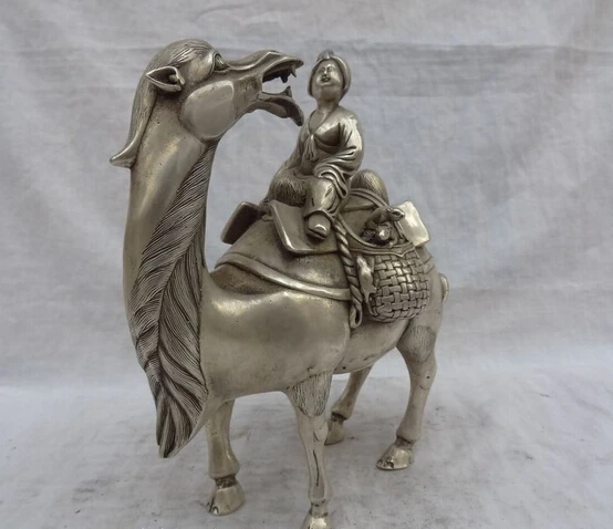 Xd 002066 9 &quotКитайский серебряный богатство леди Белль красоты езда верблюжья