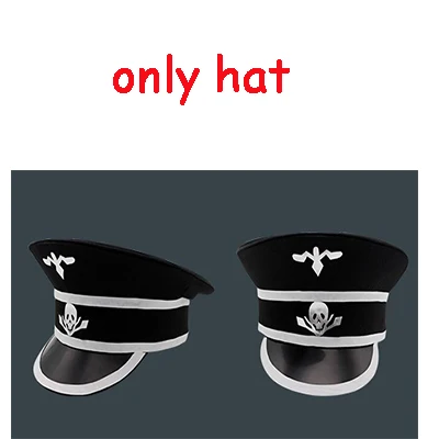 Only hat 6 шт. аниме Danganronpa V3 Ouma kokichi косплей костюм японская игра школьная форма костюм наряд костюм шляпа и парик - Цвет: Only hat