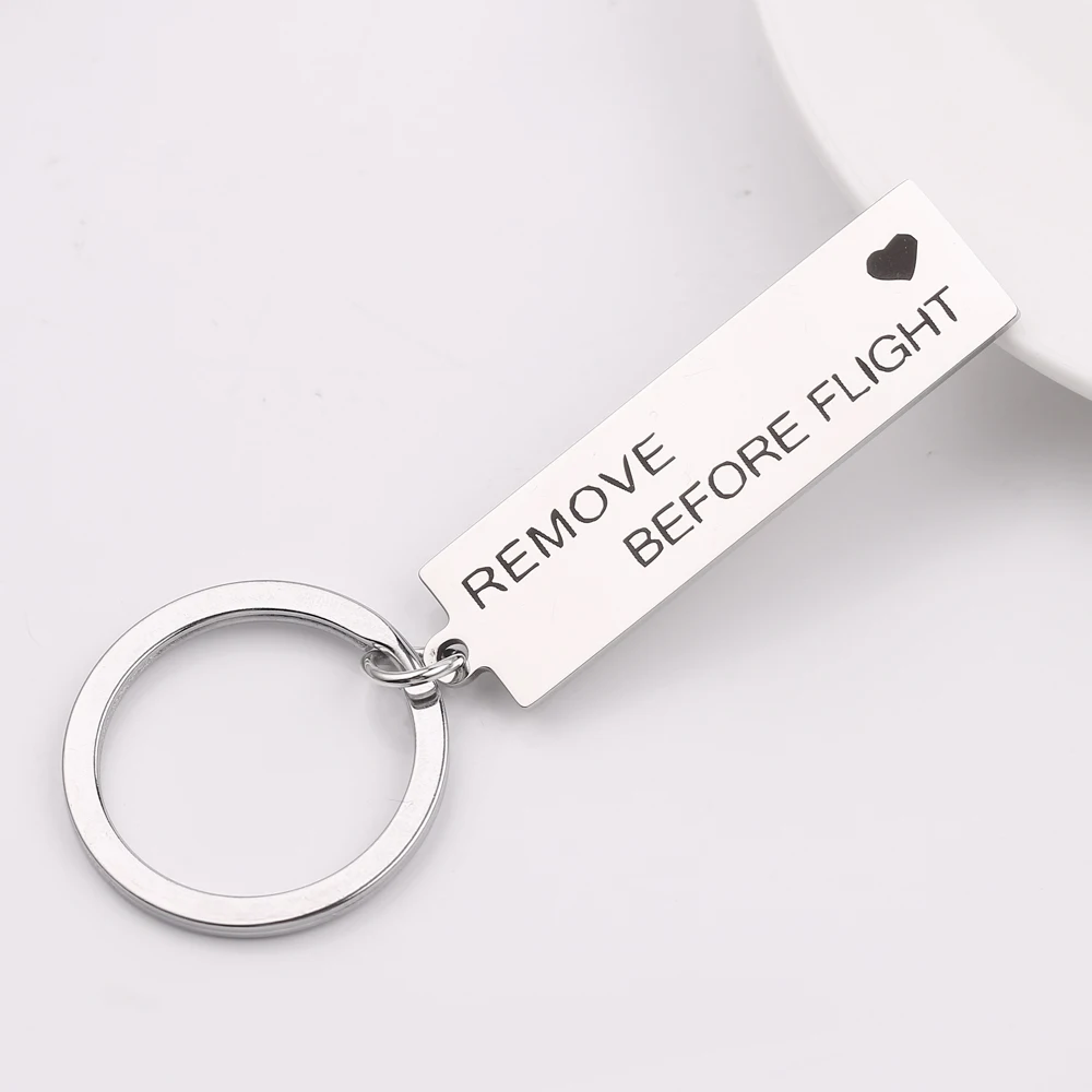Модный гравировальный Поцелуй меня перед полетом брелок воздушный кулон самолет