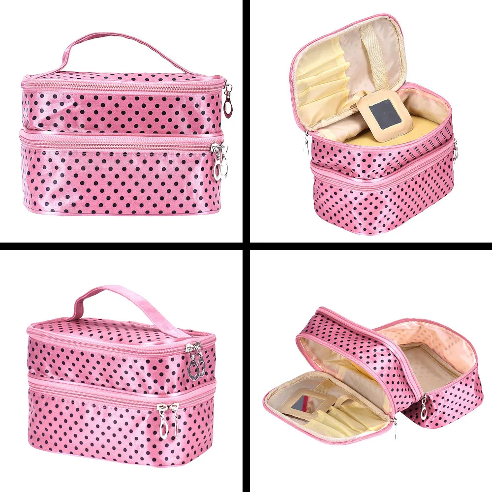 Ladies Men Women Make up Makeup Organizer Bag Cosmetic Bag Toiletry Portable Cosmetic Organizer Makeup Case Pouch Zip Bag