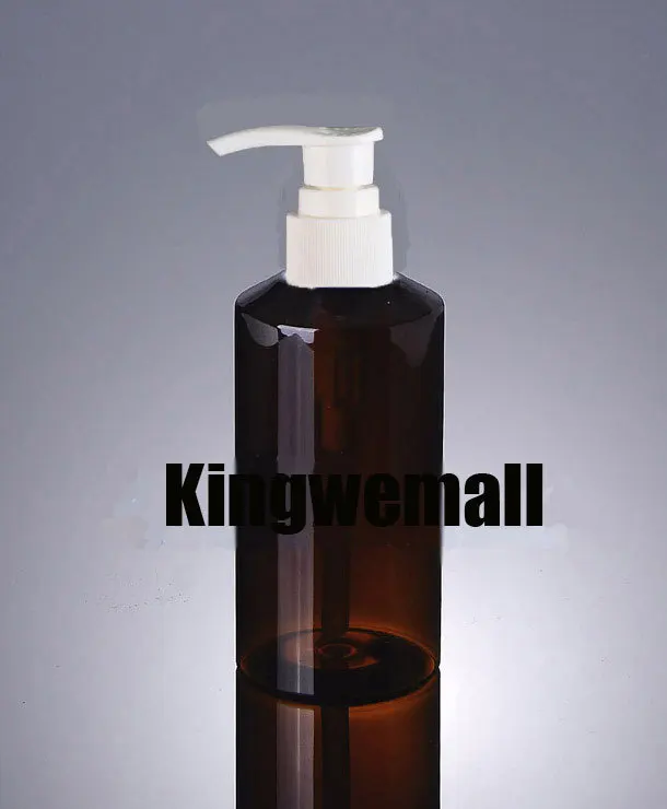 

Wholesale 300pcs/lot Capacity 150ml Empty PET Lotion Brown Bottle with White Pump For Cosmetic Packaging XCI09