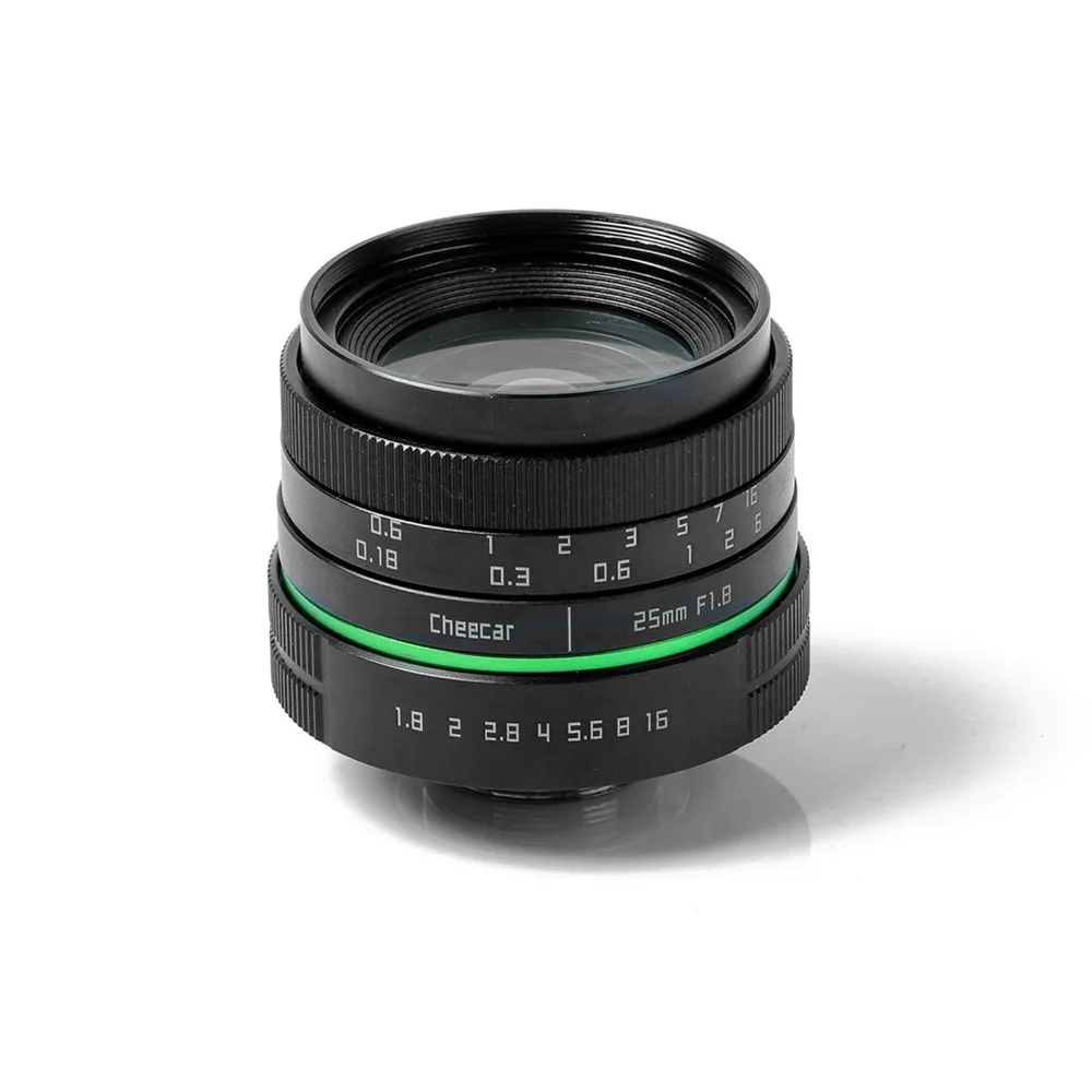 Новый зеленый круг 25 мм CCTV объектив камеры для Canon EOS M/M2/M3 с c адаптер EOSM кольцо +