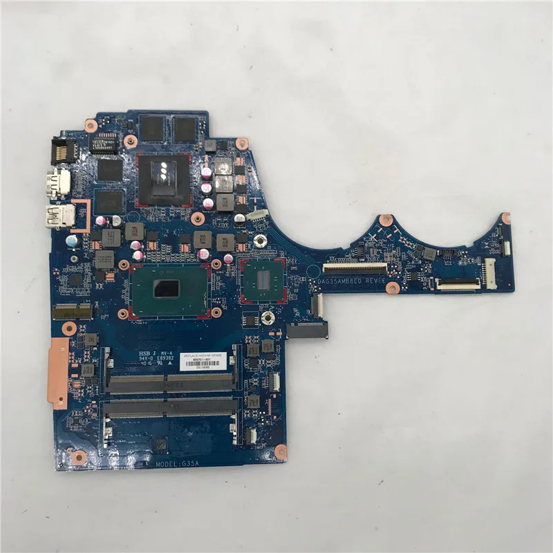 В течение 15-AX 15-ax003lat TPN-Q173 Материнская плата ноутбука 859751-601 G35A DAG35AMB8E0 комплектующие фотоаппарата SONY DSC 965 м 4 Гб i5-6300HQ тестирование